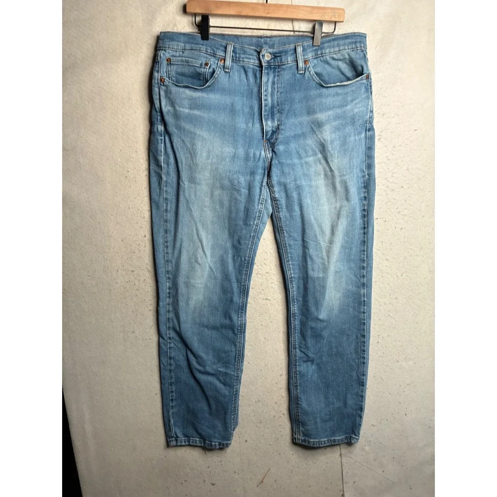 Levis 541 Athletic Taper Mens Blue Stretch Denim Jeans W36 L32 Medium Wash